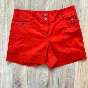Great Condition WHBM size 2 orange/red shorts
